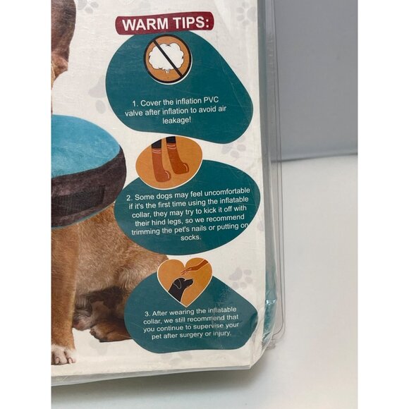 Inflatable Dog Collar 12”-18” Large New! - Picture 3 of 7